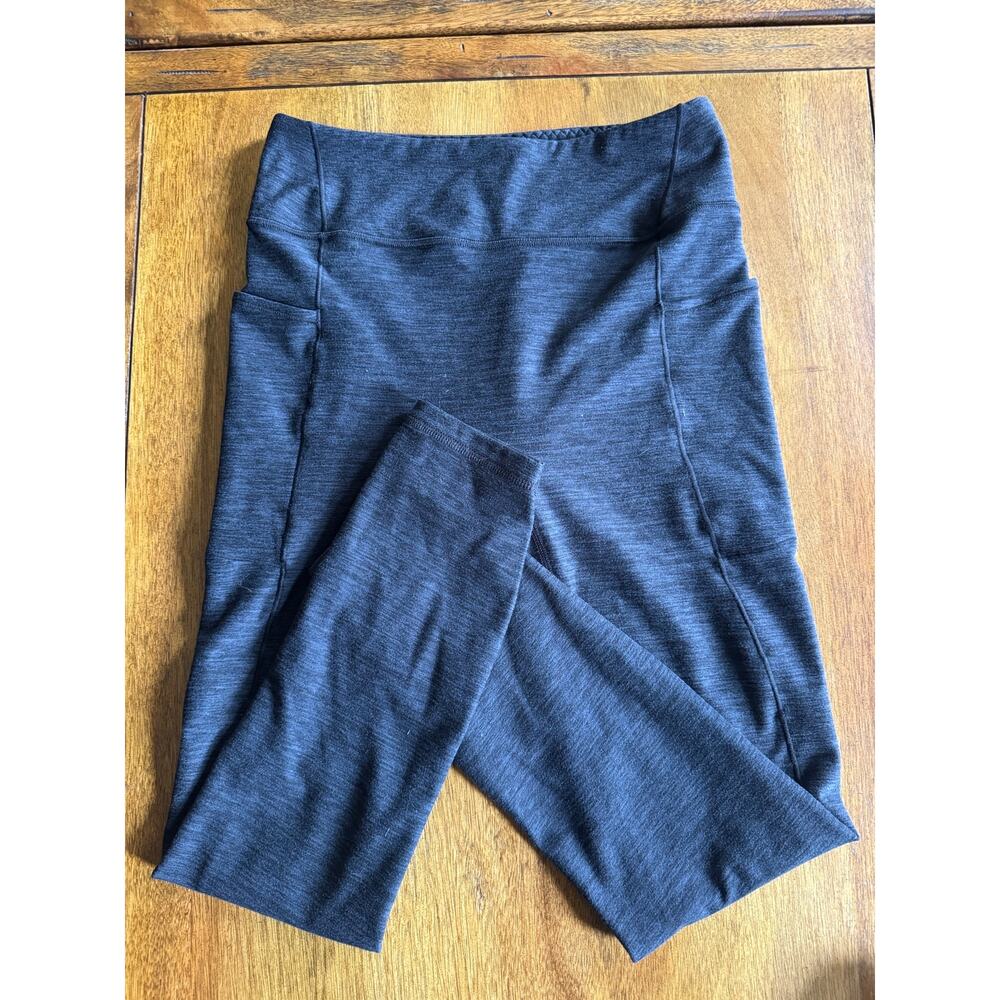 VSX Victoria Sport Lux Marl Leggings Gray Pocket Yoga Size S